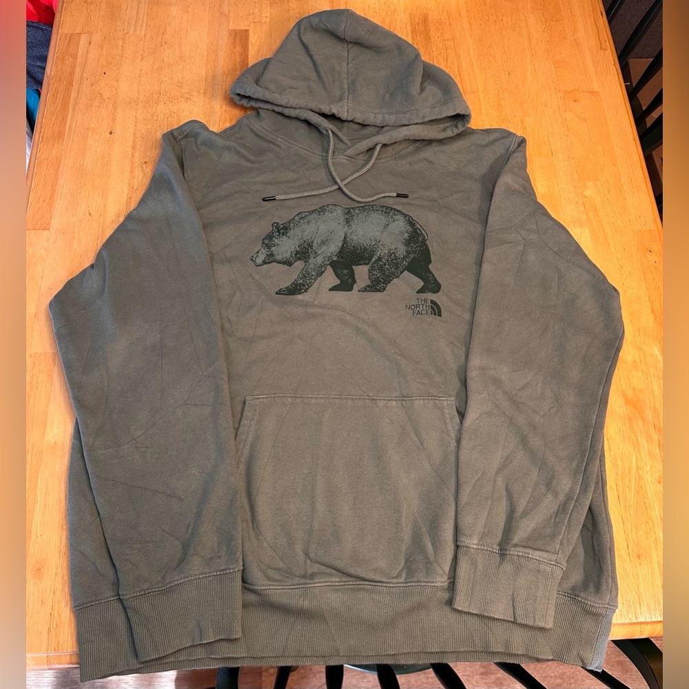 The North Face Hoodie Sweatshirt Men's XL Hiking Outdoors Graphic LikeNew